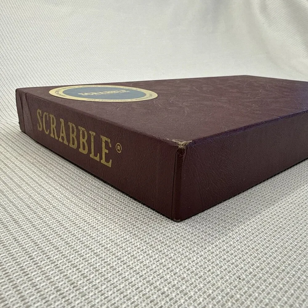 1948-1953 Vintage SCRABBLE Board Game Selchow Righter Wood Tiles Old Classic